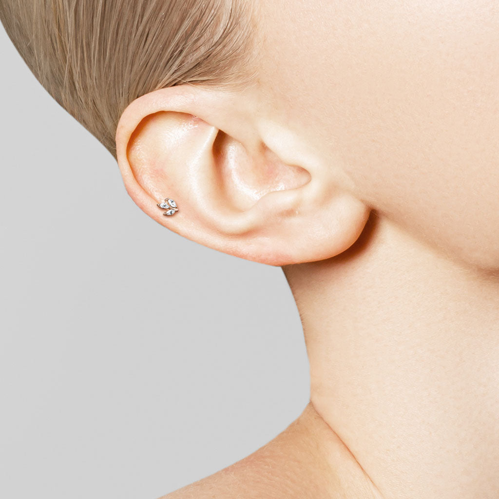 Wie man ein Push-In-Piercing verwendet