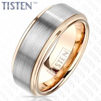 Tisten Silber gebürstet Ring rose Gold Ehering Partnerring
