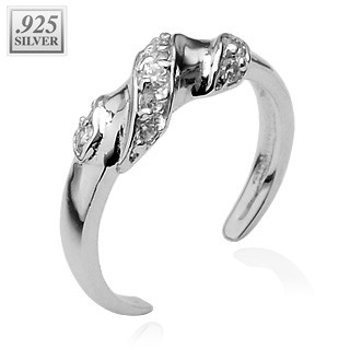 Fußring Silber Diamant 925 Sterling