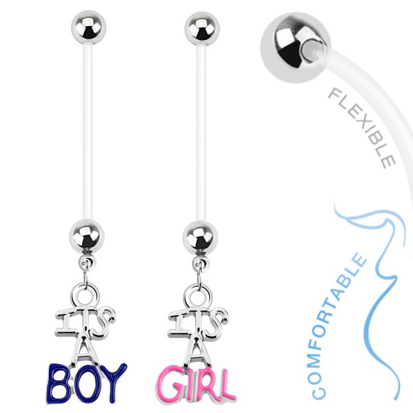 Baby Boy / Girl Schwangerschafts Bauchnabelpiercing Bioflex