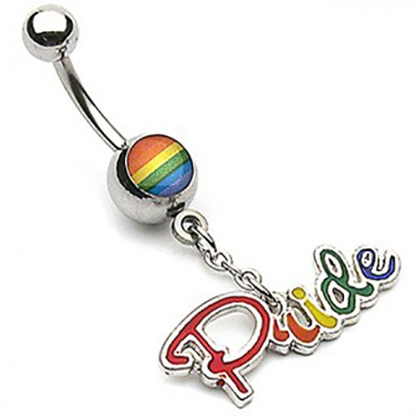 LGBT Gay Pride Bauchnabelpiercing Regenbogen
