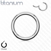 Titan 23G Segmentring Clicker Hinged Segment Hoop Ohrpiercing mit Scharnier Conch Septum Helix Tragu