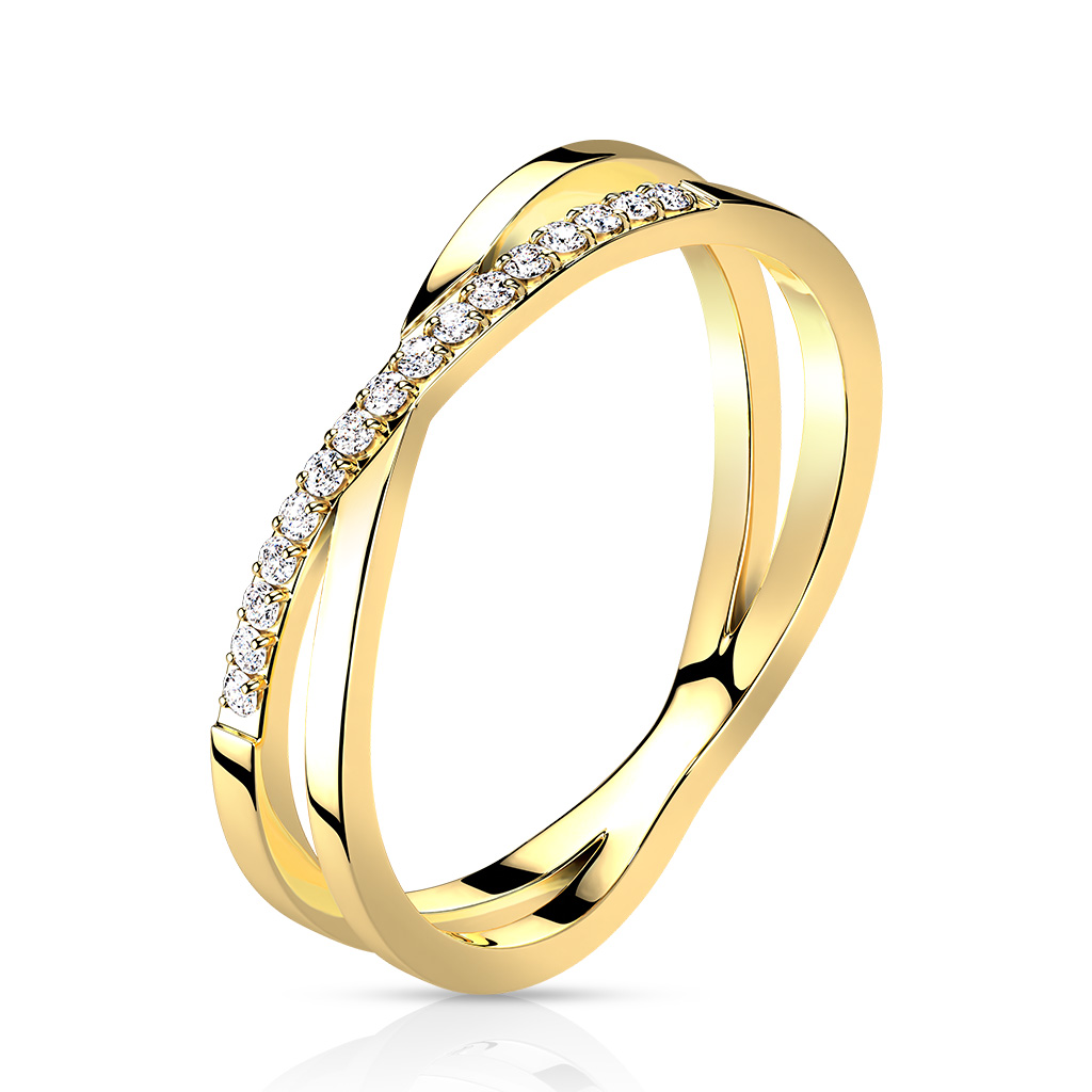 Elegant Ring Verlobungsring Edelstahl Rose Gold Damen Blume Herz Design Schmuck